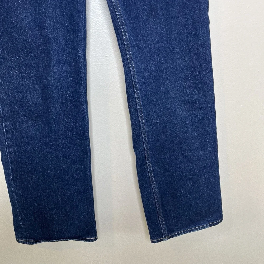 abercrombie fitch jeans 29 Long 90s Relaxed High Rise Dark Blue Classic Wide‎ 8